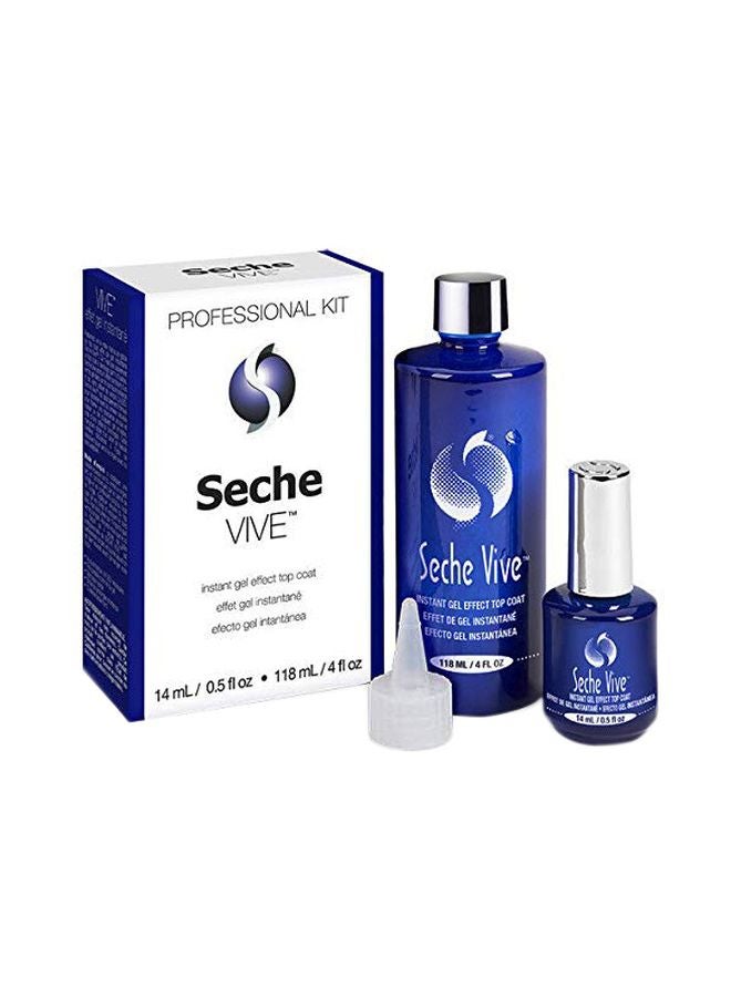 Instant Gel Effect Top Coat Professional Kit Clear
