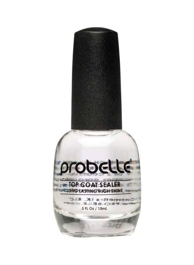 Probelle Top Coat Sealer Thick Ultra High Shine Finish Top Coat For Long Wear Manicure Clear - Image 1