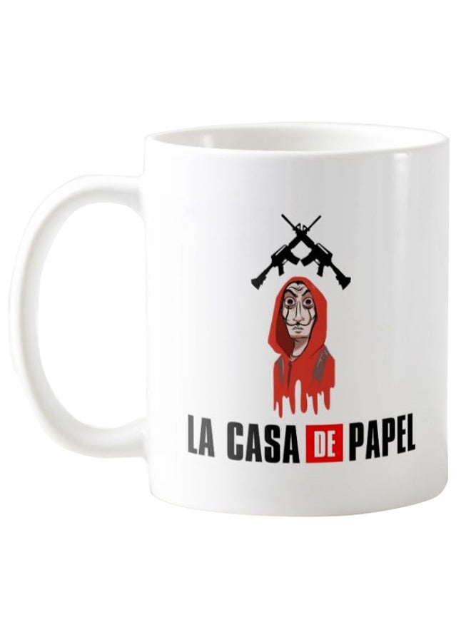 1st Piece La Casa De Papel Printed Coffee Mug White  - Image 1