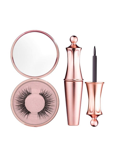 Magnetic Eyelashes With Eyeliner Set Black