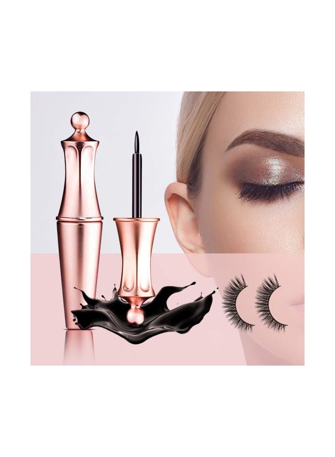 Magnetic Eyelashes With Eyeliner Set Black - Image 3