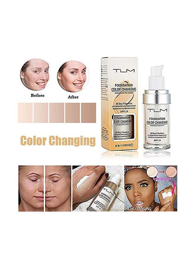 TLM Pack Of 2 Flawless Colour Changing Liquid Foundation White - Image 2