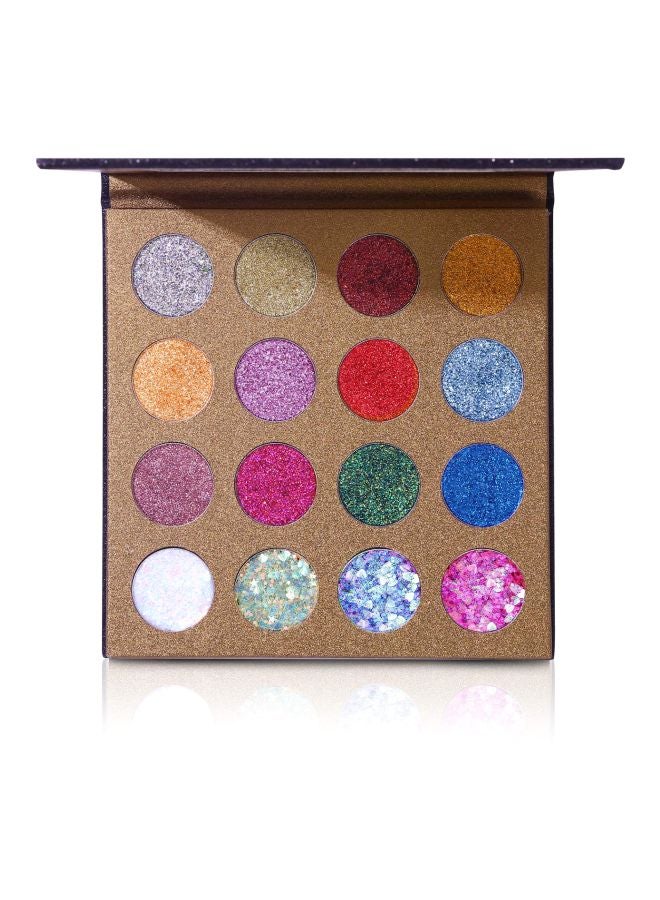 Pro Glitter Eyeshadow Palette Multicolour