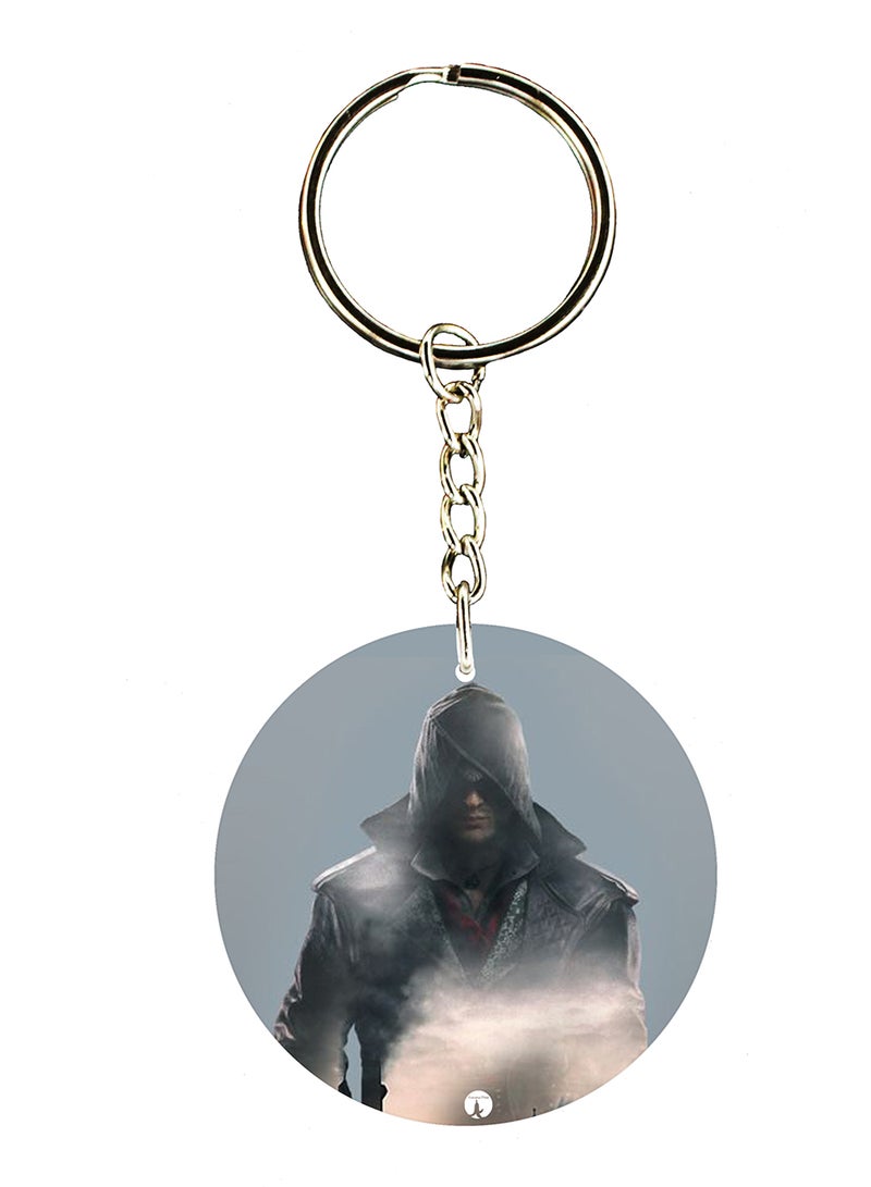BP Keychain Of The Video Game Assasin's Creed ( 2 Sides)