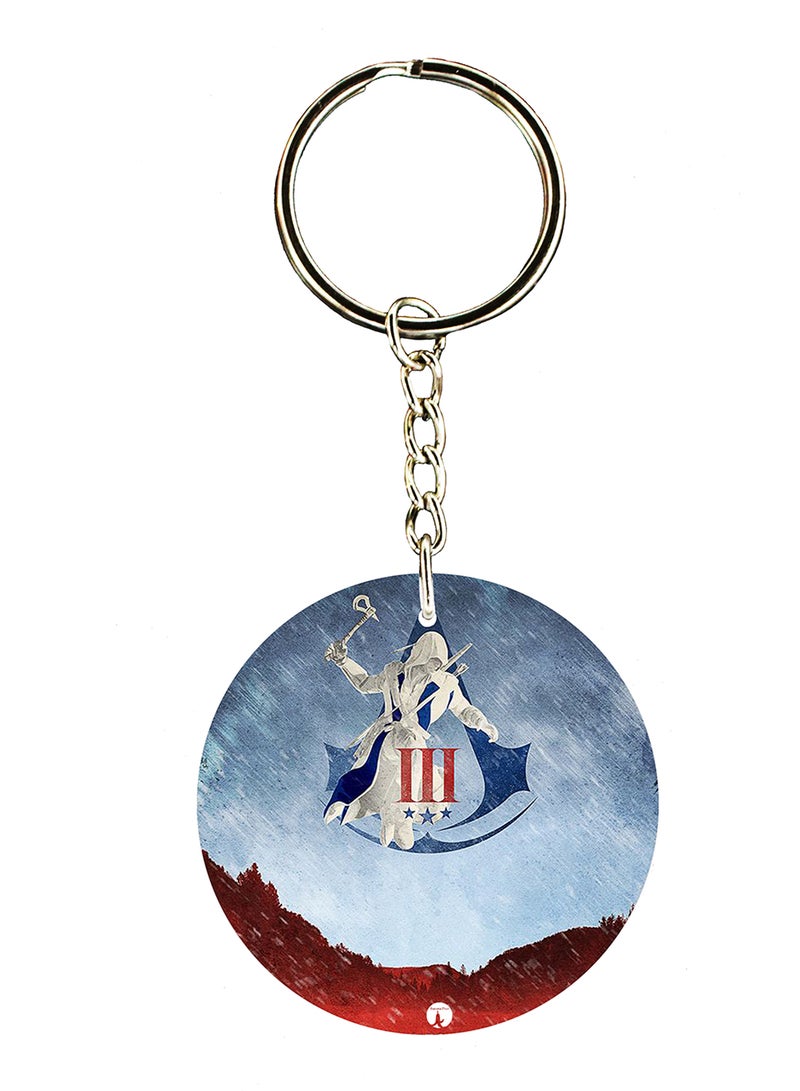 BP Keychain Of The Video Game Assasin's Creed ( 2 Sides)