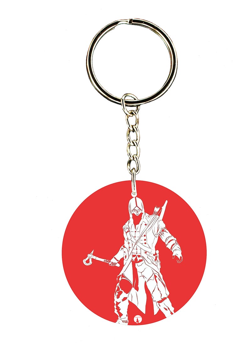 BP Keychain Of The Video Game Assasin's Creed ( 2 Sides)