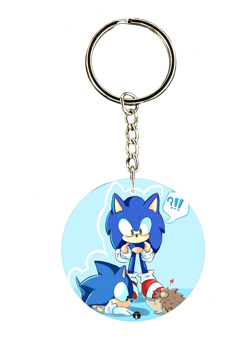 بي بي سلسلة مفاتيح بطبعة لعبة الفيديو Sonic (علي الجانبين)