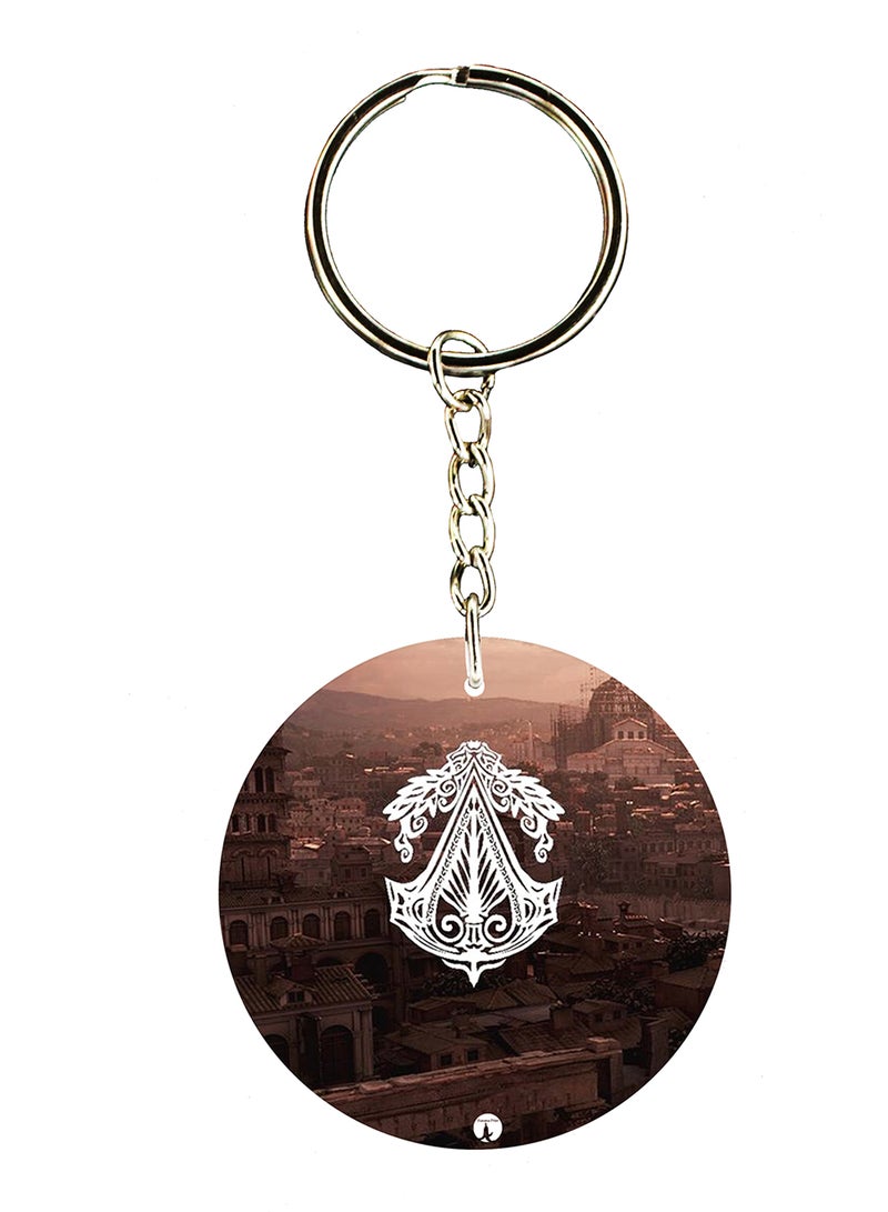 BP Keychain Of The Video Game Assasin's Creed ( 2 Sides)