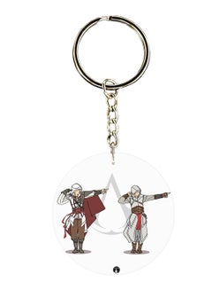 Keychain Of The Video Game Assasin's Creed ( 2 Sides)