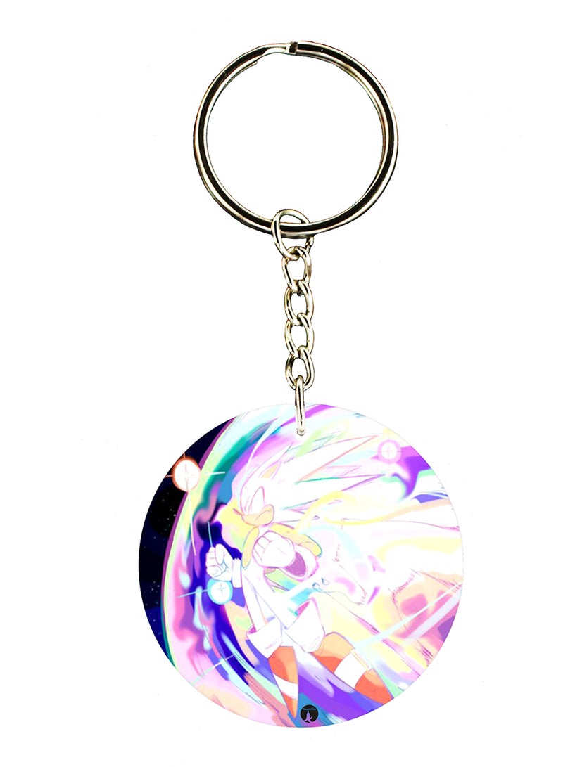 BP Keychain Of The Video Game Sonic ( 2 Sides)