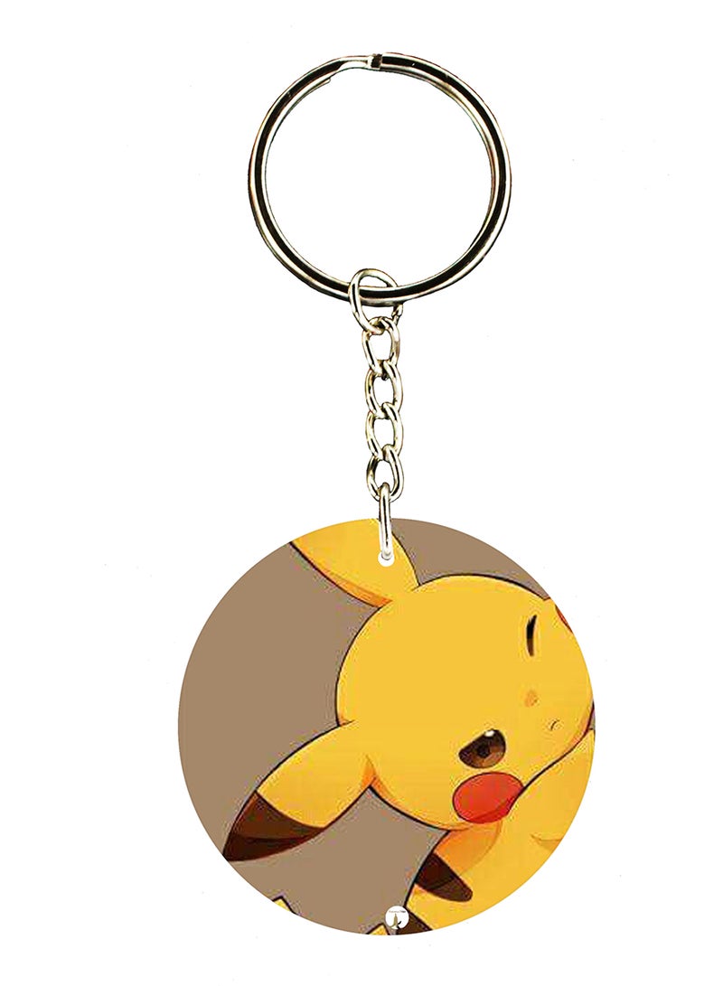 BP Pokemon Double Side Printed Keychain