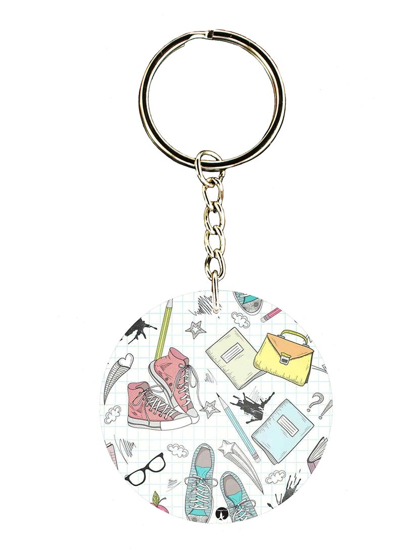 BP Random Things Double Side Printed Keychain