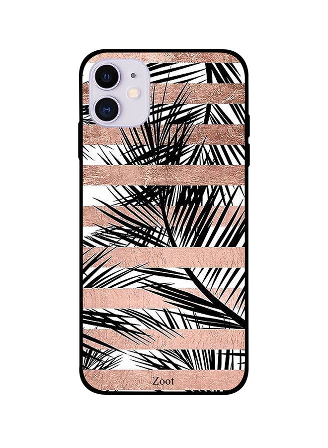 Zoot Protective Case Cover For Apple iPhone 11 Brown White Stripes