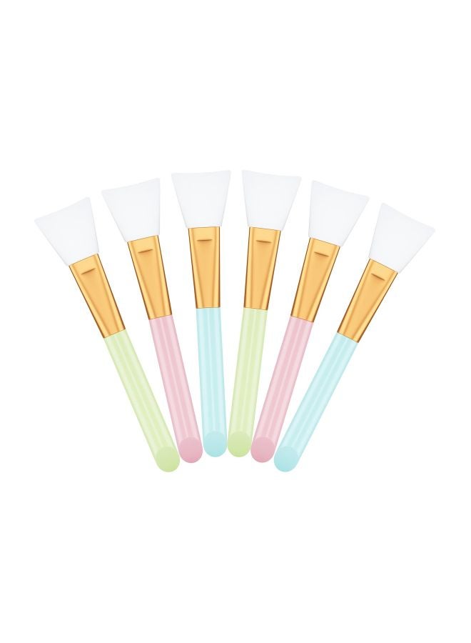 YHmall 6-Piece Facial Mask Brush Set Multicolour - Image 1