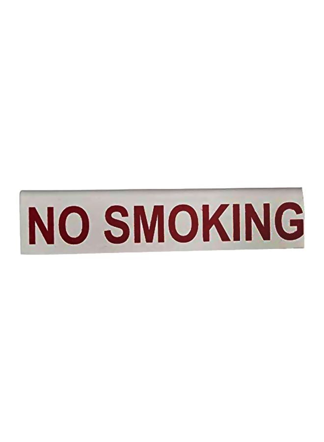 آرك بطاقة مصنوعة من البلاستيك مطبوعة بعبارة "No Smoking" أبيض/أحمر  - Image 1