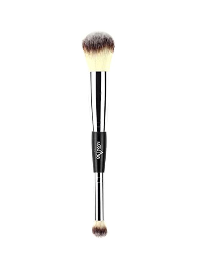 NMKL38 Double Ended Complexion Face Brush Silver/Black/Beige - Image 1