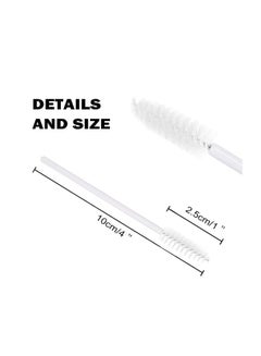 Akstore 100-Piece Disposable Eyelash Mascara Applicator Set White  - Image 2