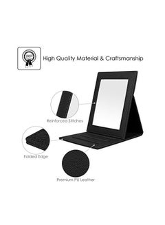 Fintie Makeup Mirror With Stand Black/Clear  - Image 2