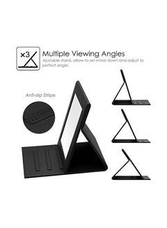Fintie Makeup Mirror With Stand Black/Clear  - Image 3