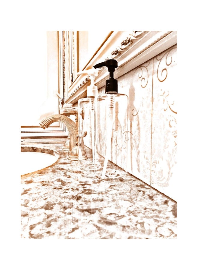 Bar5F 3-Piece Empty Shampoo Pump Bottle Set Clear - Image 3