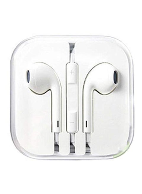 In Ear Wired Earphone For Apple With Mic White