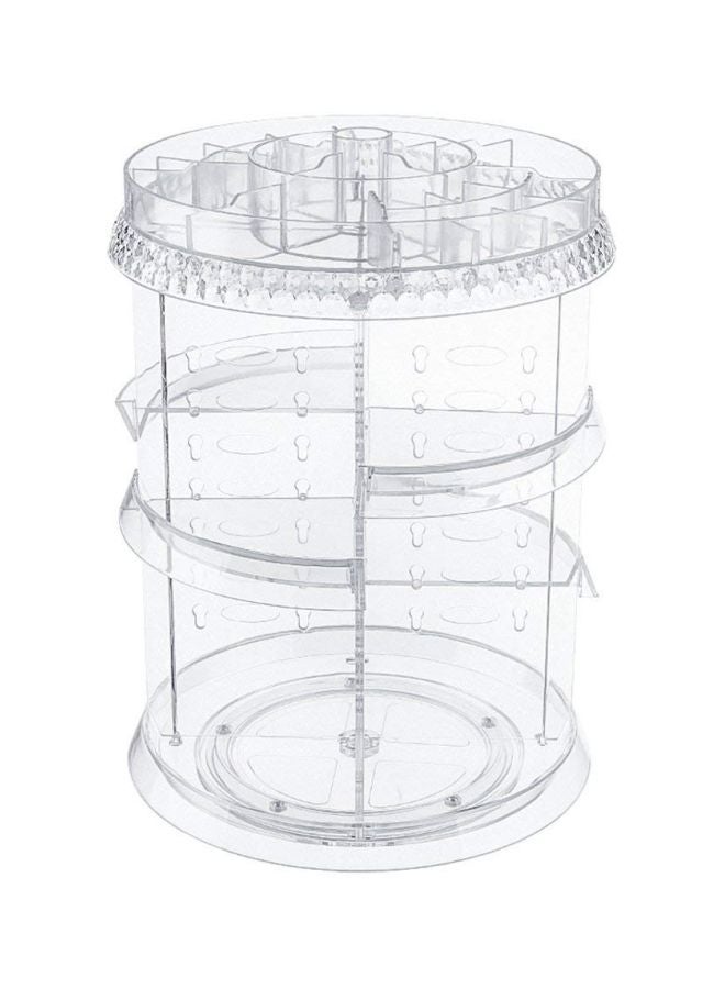 Generic 360 Degree Rotating Makeup Organizer Clear  - Image 1