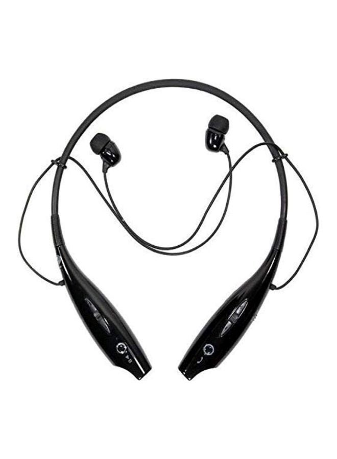 In-Ear Wireless Bluetooth Headset With Neckband Black