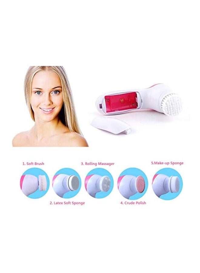 5-In-1 Exfoliation Massager White/Pink - Image 4