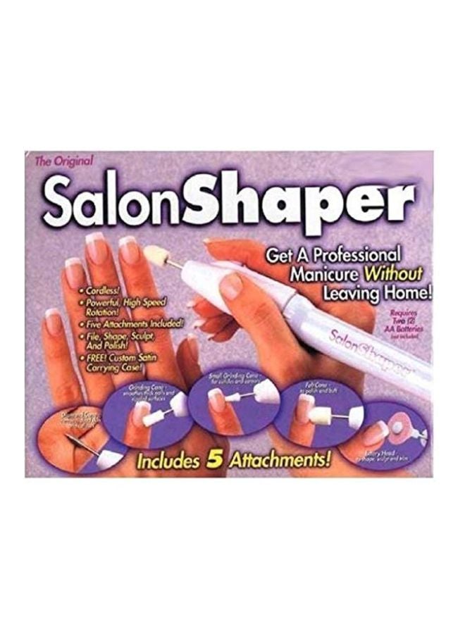 5-In-1 Electric Manicure Set White/Pink - Image 2