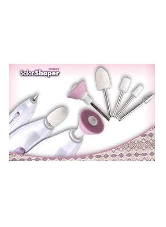 5-In-1 Electric Manicure Set White/Pink - Image 4