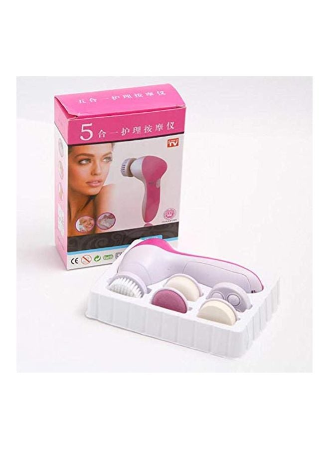 جهاز تدليك كهربائي 5 في 1 وردي/أبيض - Image 2