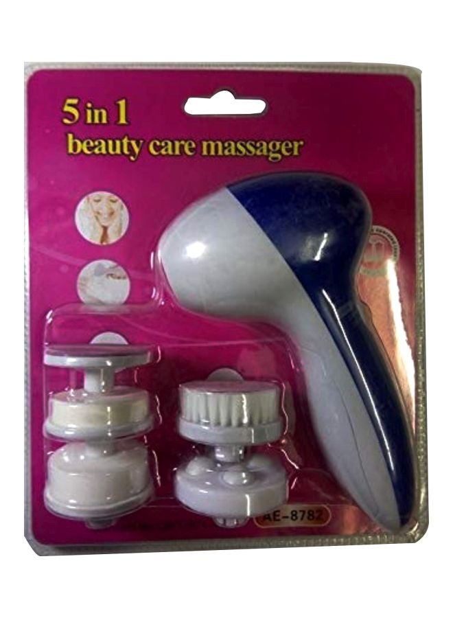 جهاز تدليك للعناية والتجميل 5 في 1 أبيض/ وردي - Image 1