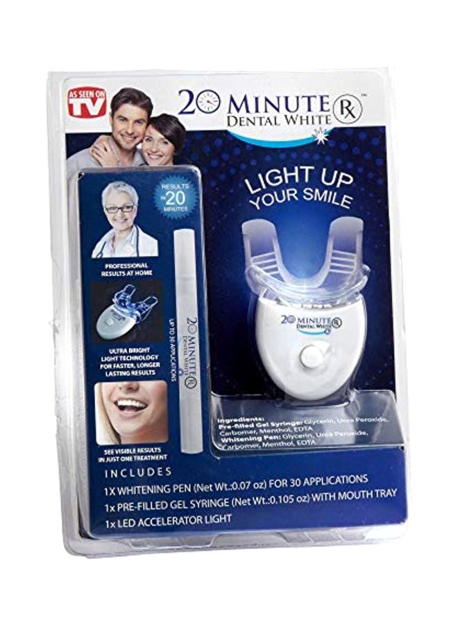 Whitelight 3-Piece 20 Minute Dental Whitening Light Set White/Clear - Image 1