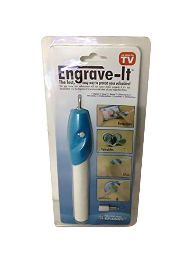 Electric Engrave-It Pen White/Blue