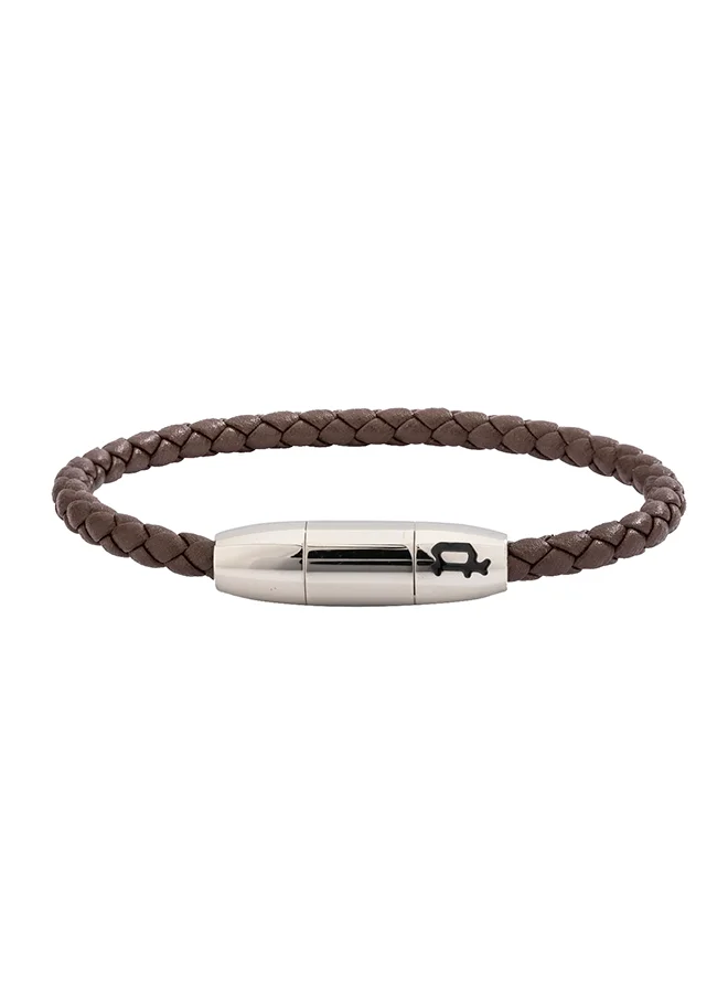 POLICE Police Leather Bracelet for Men - P PJ 26429BLC/02 (Brown)