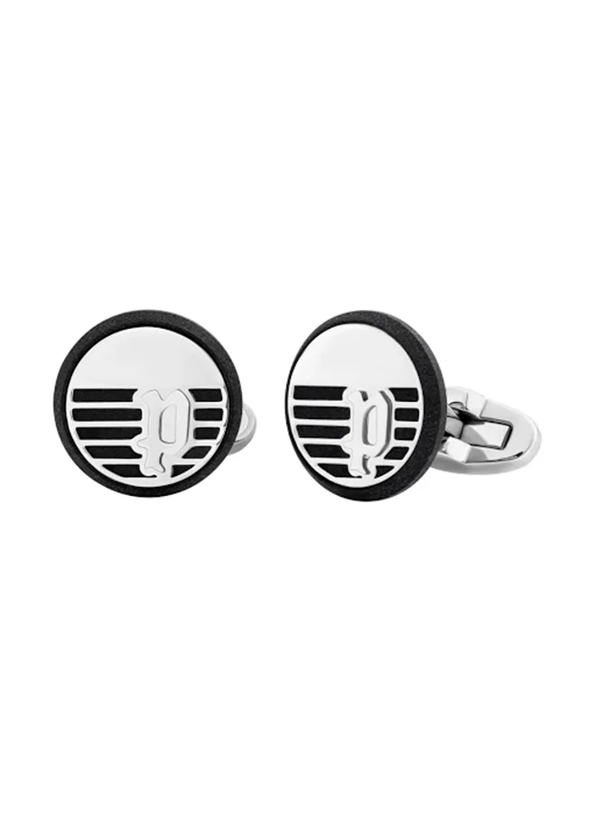 POLICE Burren By Police - Silver Cufflinks