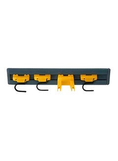 Trust Wall Mounted Mop And Broom Holder Black/Yellow 46cm  - Image 1