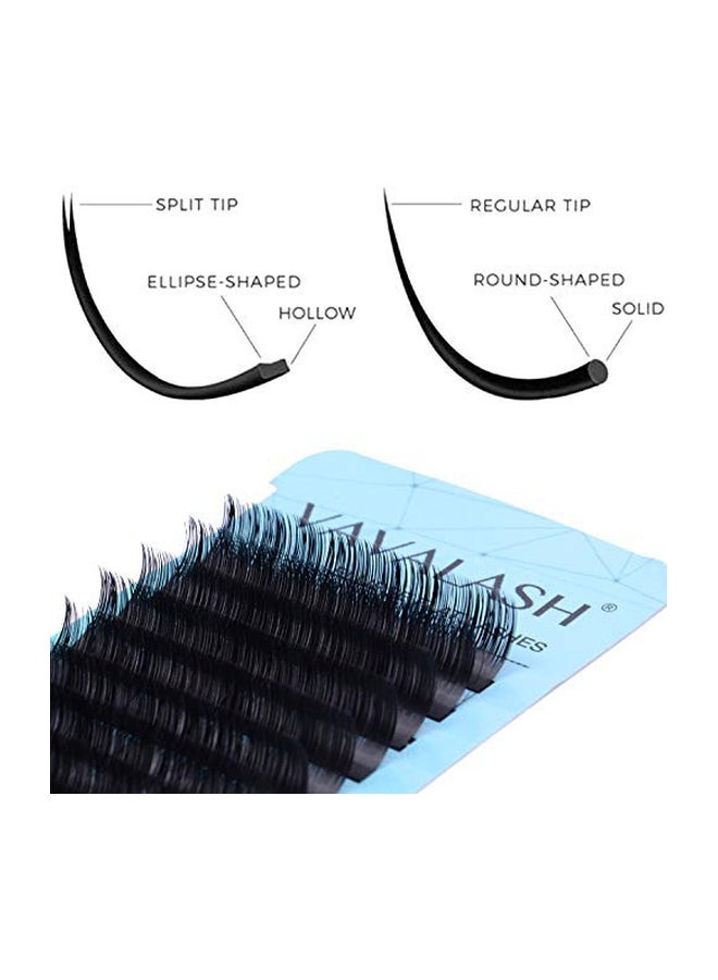 فافالاش طقم رموش مستعارة مصنوعة من فراء المنك أسود - Image 2