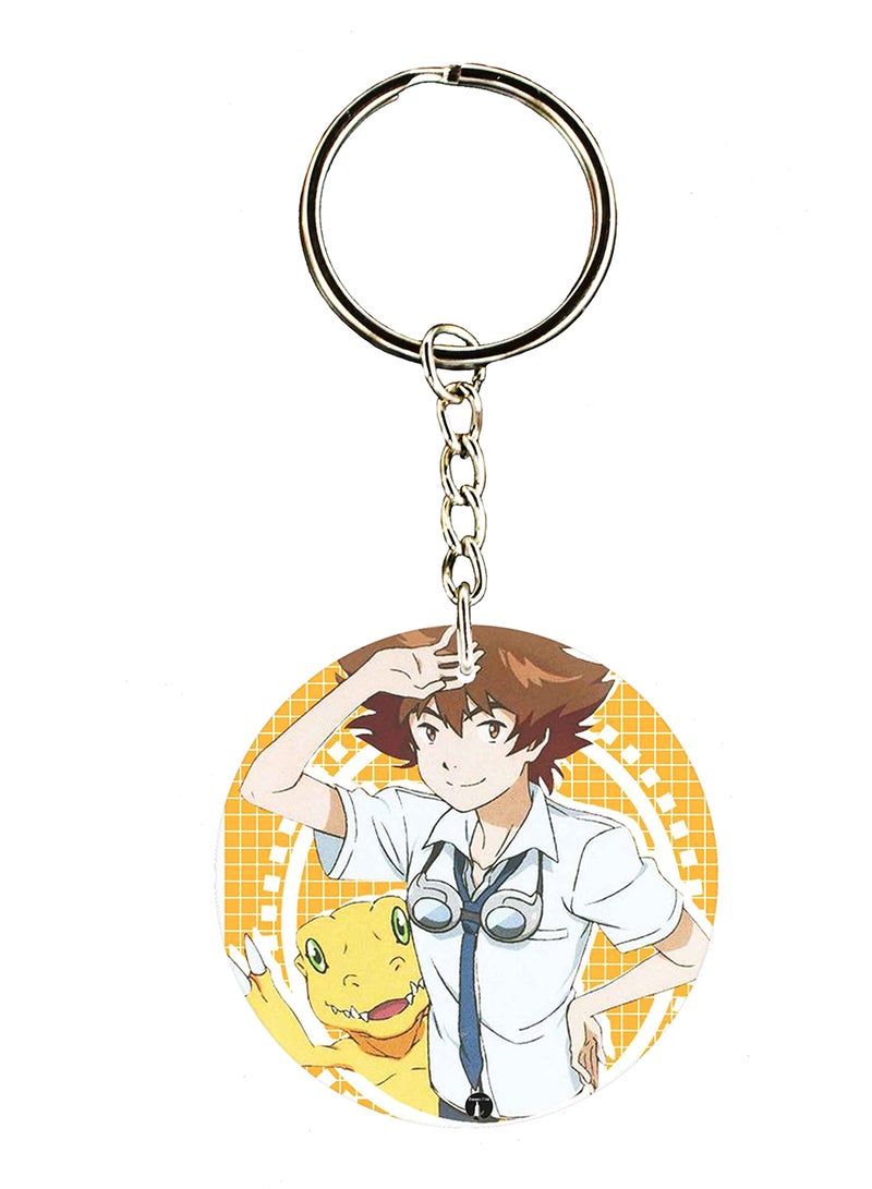 BP Double Side Anime Digimon Printed Keychain