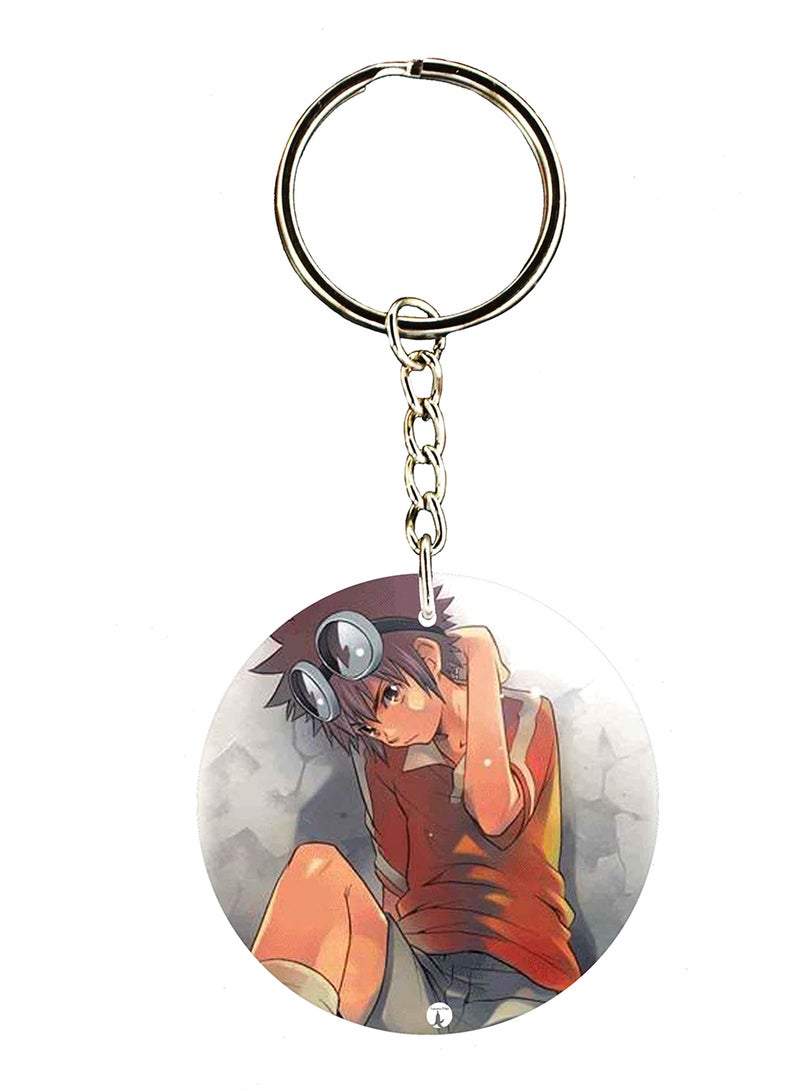 BP Double Side Anime Digimon Printed Keychain