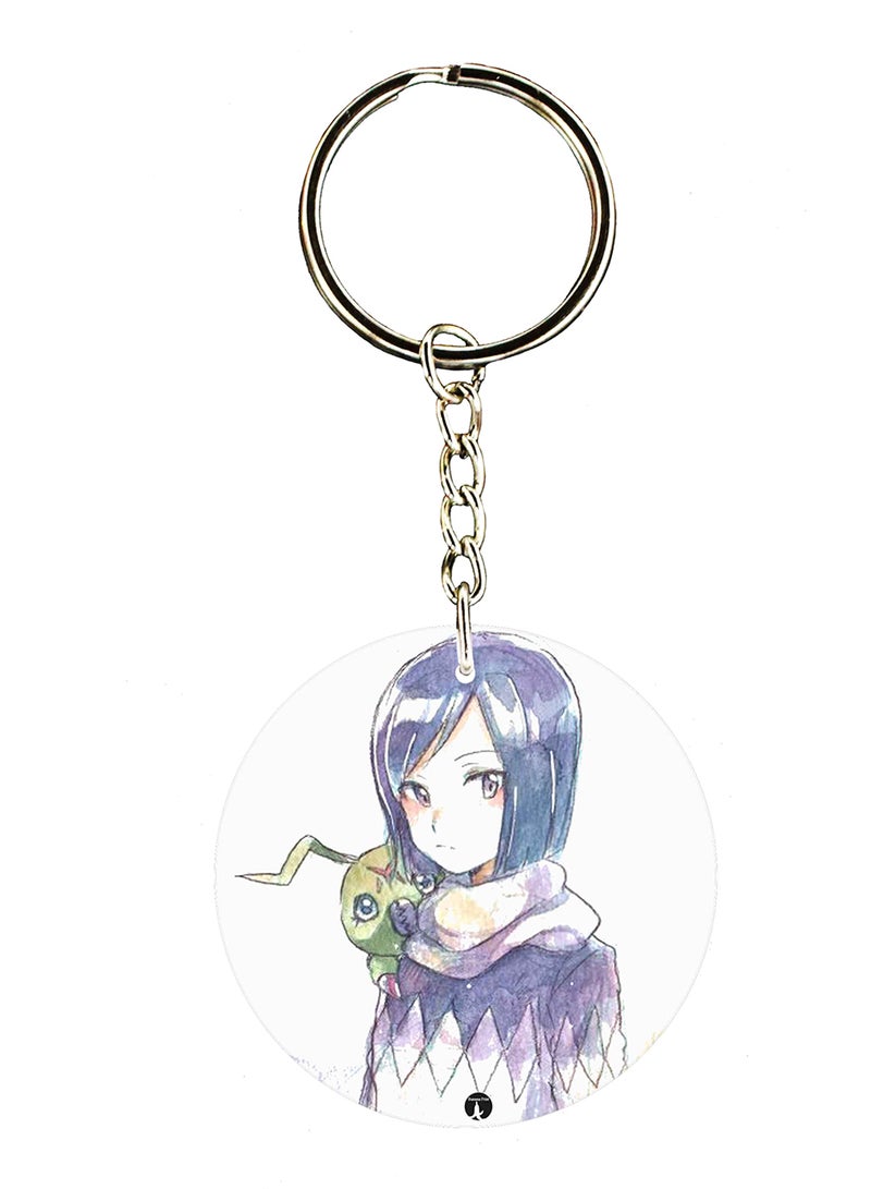 BP Double Side Anime Digimon Printed Keychain