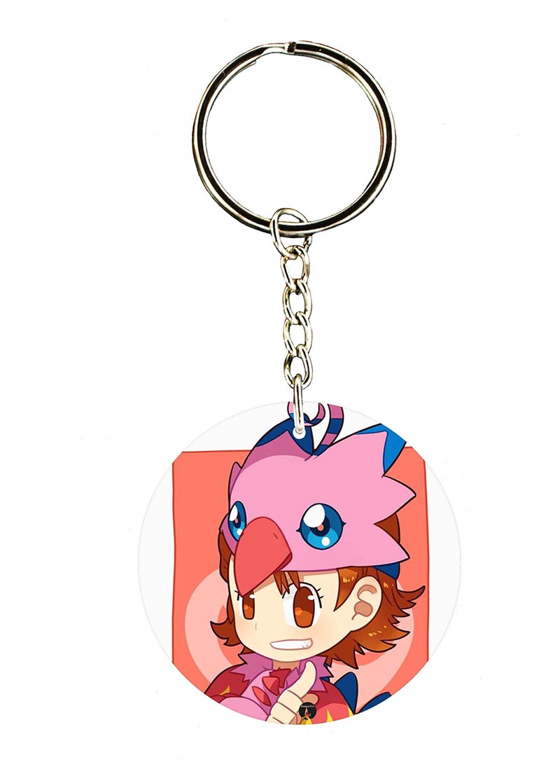 بي بي سلسلة مفاتيح بطبعة أنمي فيلم ديجيمون على الوجهين