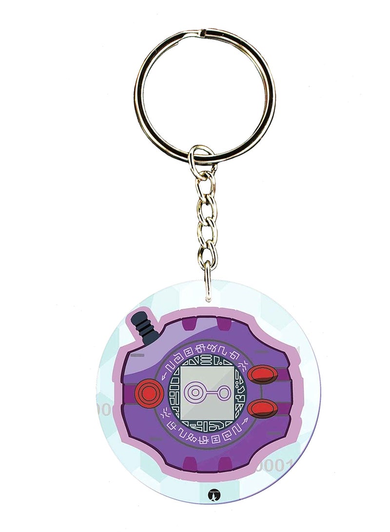 BP Double Side Anime Digimon Printed Keychain