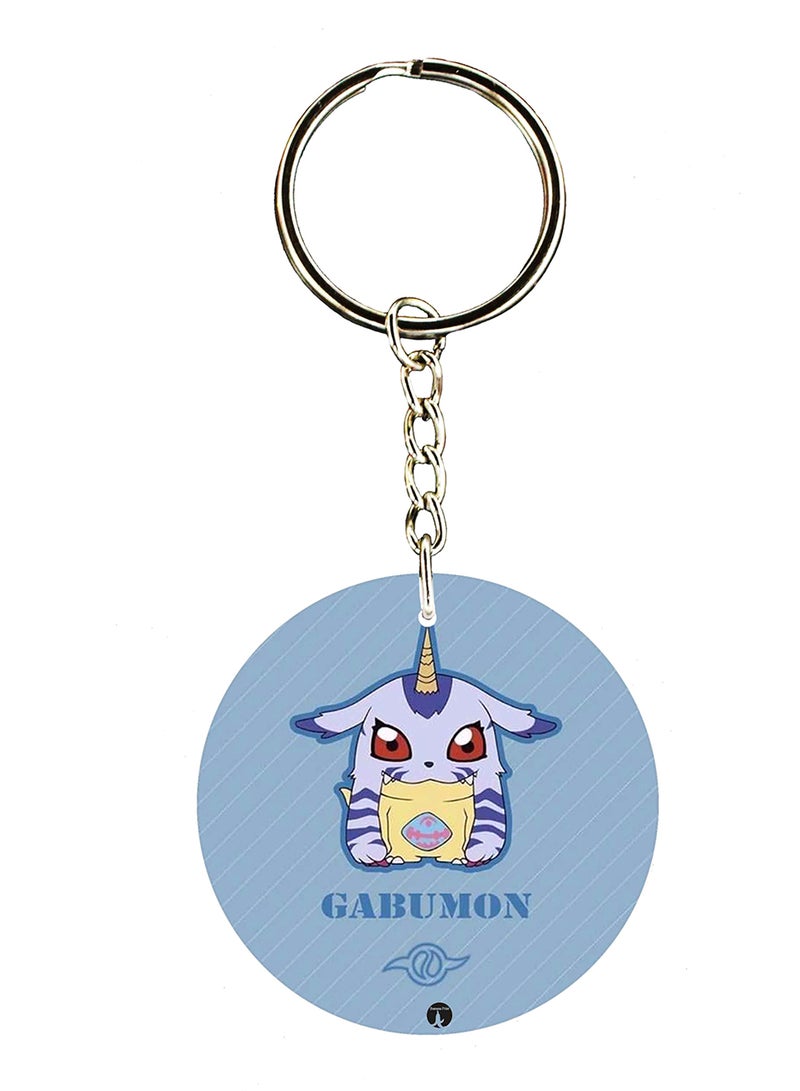 BP Double Side Anime Digimon Printed Keychain