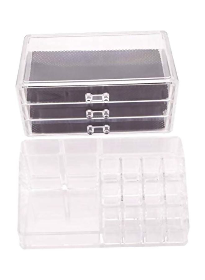 صندوق تنظيم مستحضرات التجميل من اللأكرليك شفاف - Image 3