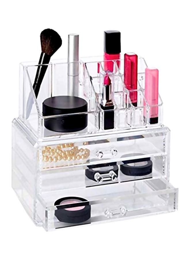 صندوق تنظيم مستحضرات التجميل من اللأكرليك شفاف - Image 2