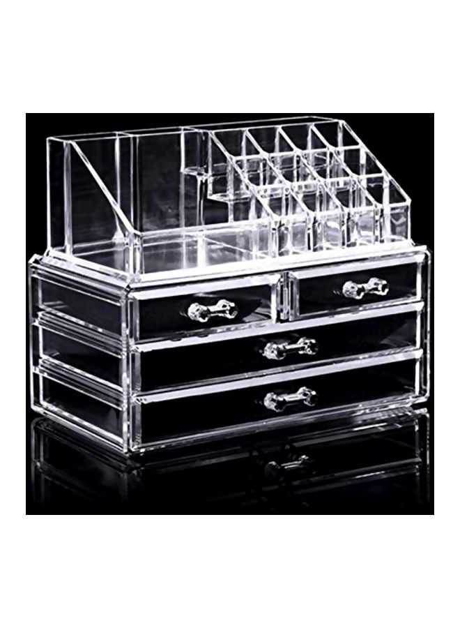 4-Drawer Jewelry Storage Case Clear - Image 2