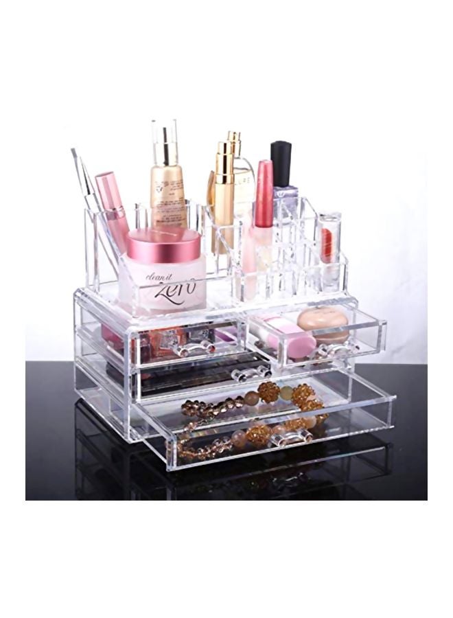 4-Drawer Jewelry Storage Case Clear - Image 3