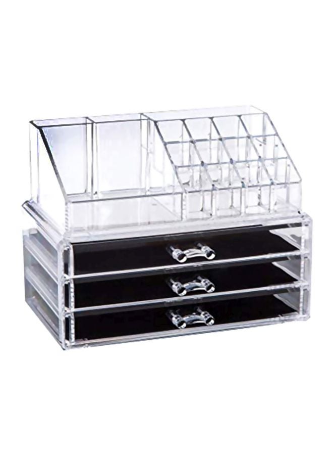 علبة تخزين المكياج من الأكريليك شفاف - Image 1