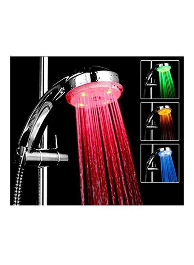 رأس دش بمصباح LED فضي - Image 2